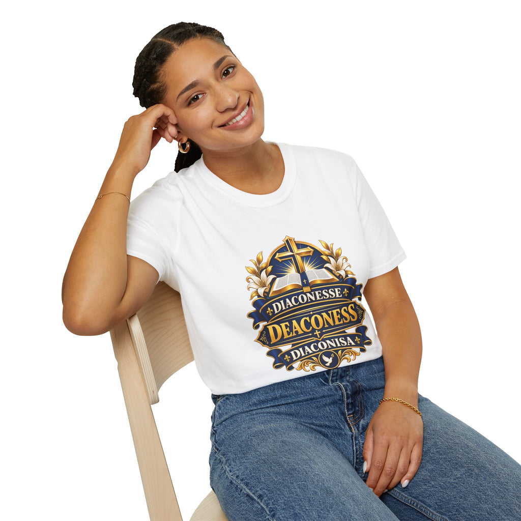 Deaconess Emblem T-Shirt — Faith-Based Christian Church Shirt