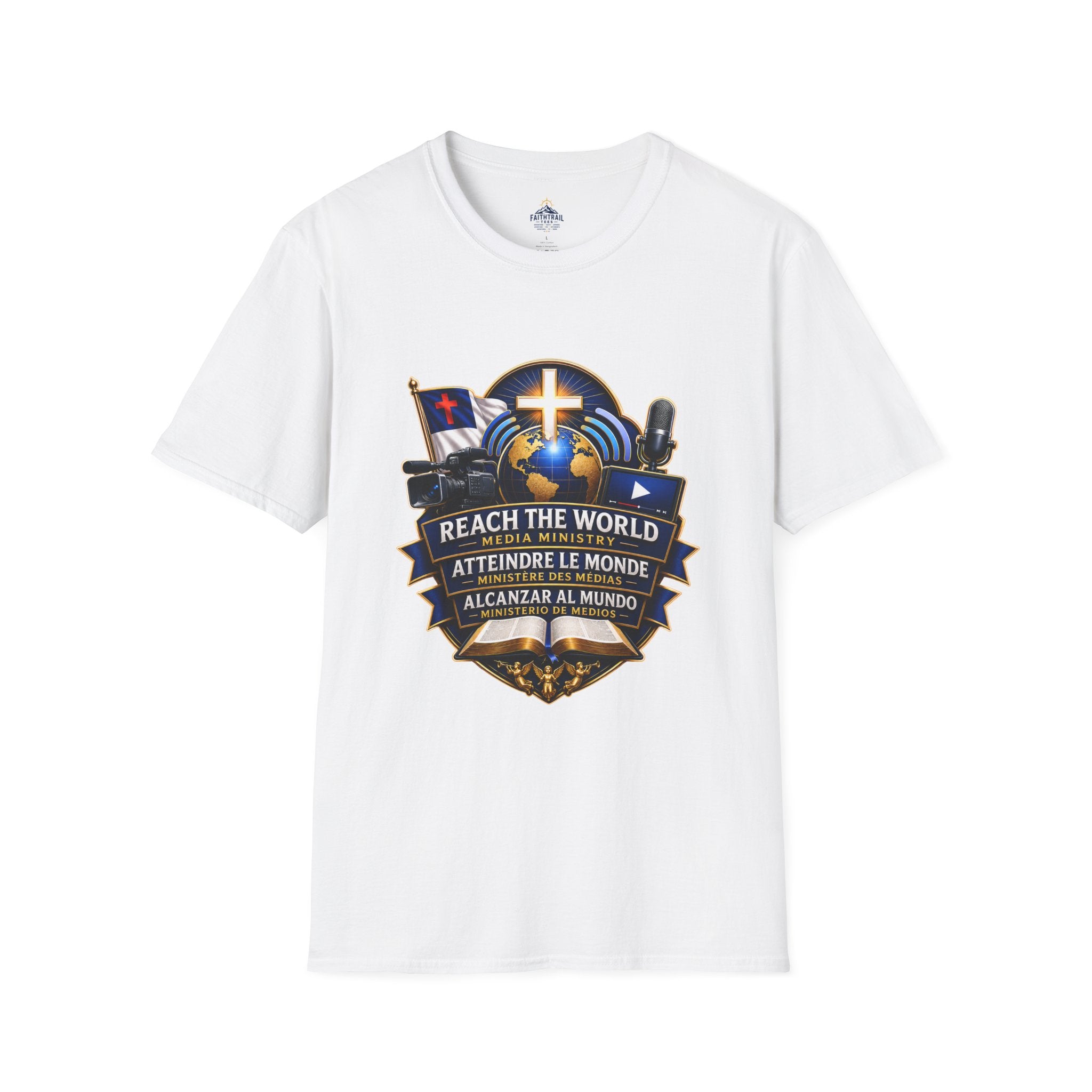 Reach The World Media Ministry T-Shirt — Christian Mission & Evangelism Tee
