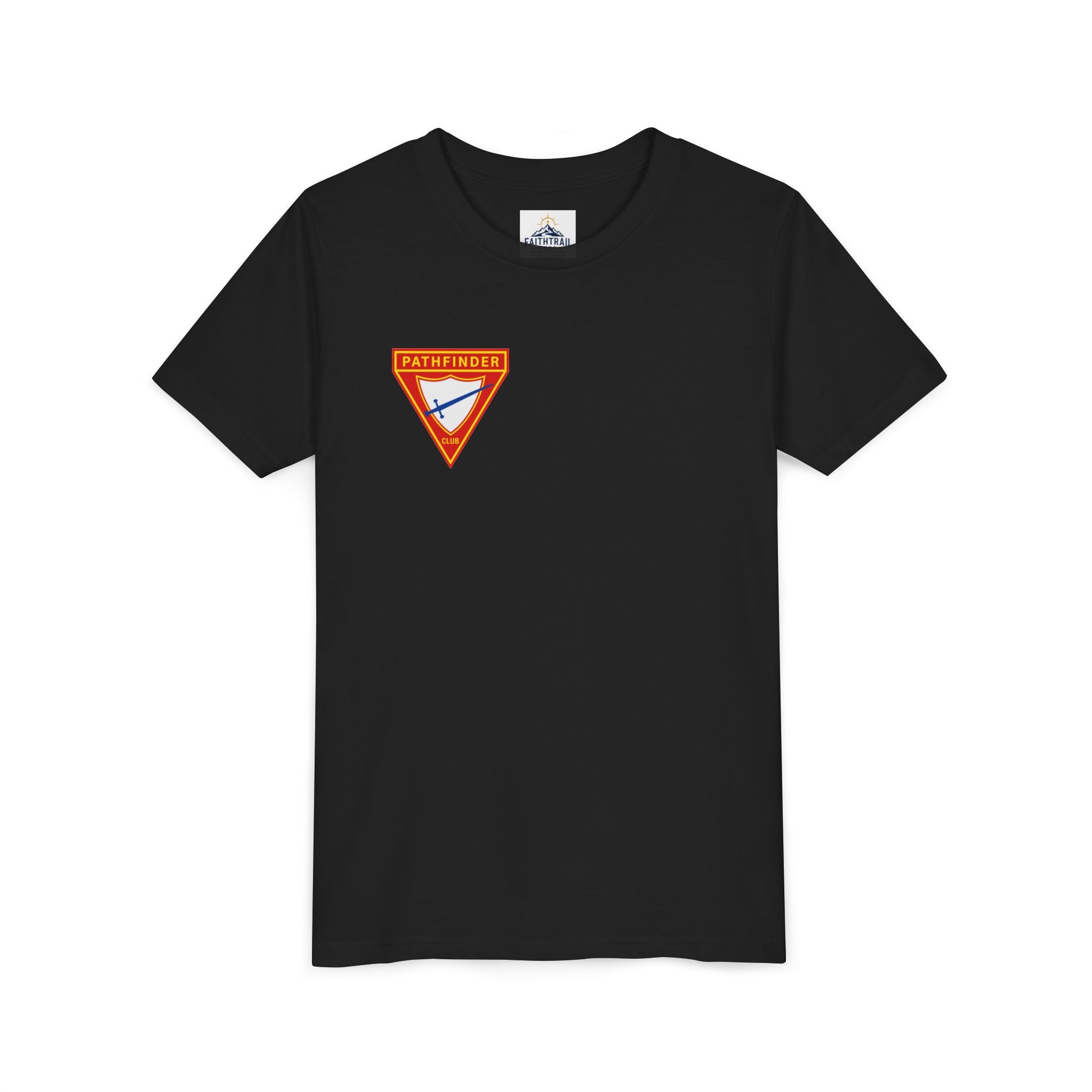 Pathfinder Club Youth Tee — Pathfinder Shield Emblem Short Sleeve Shirt