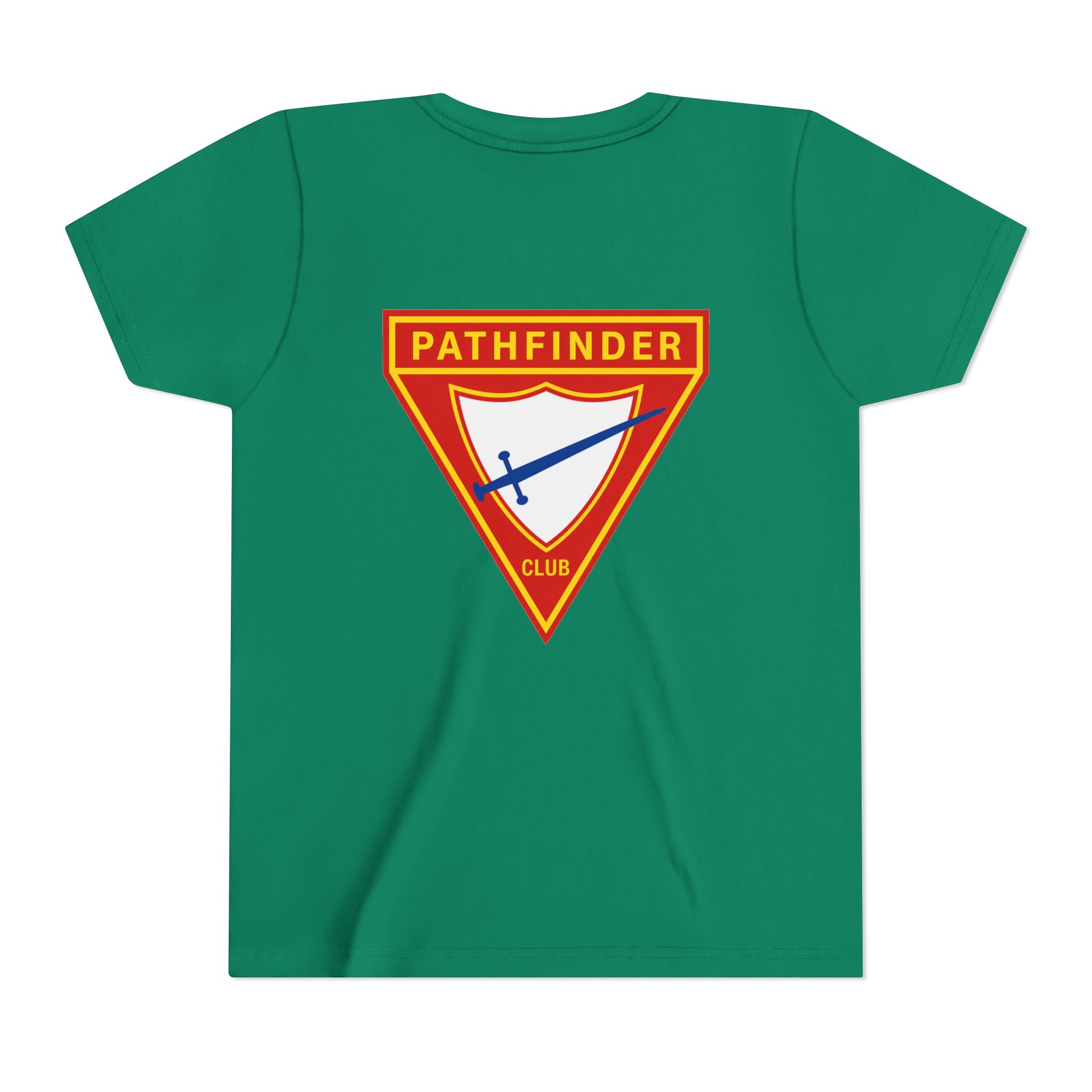 Pathfinder Club Youth Tee — Pathfinder Shield Emblem Short Sleeve Shirt