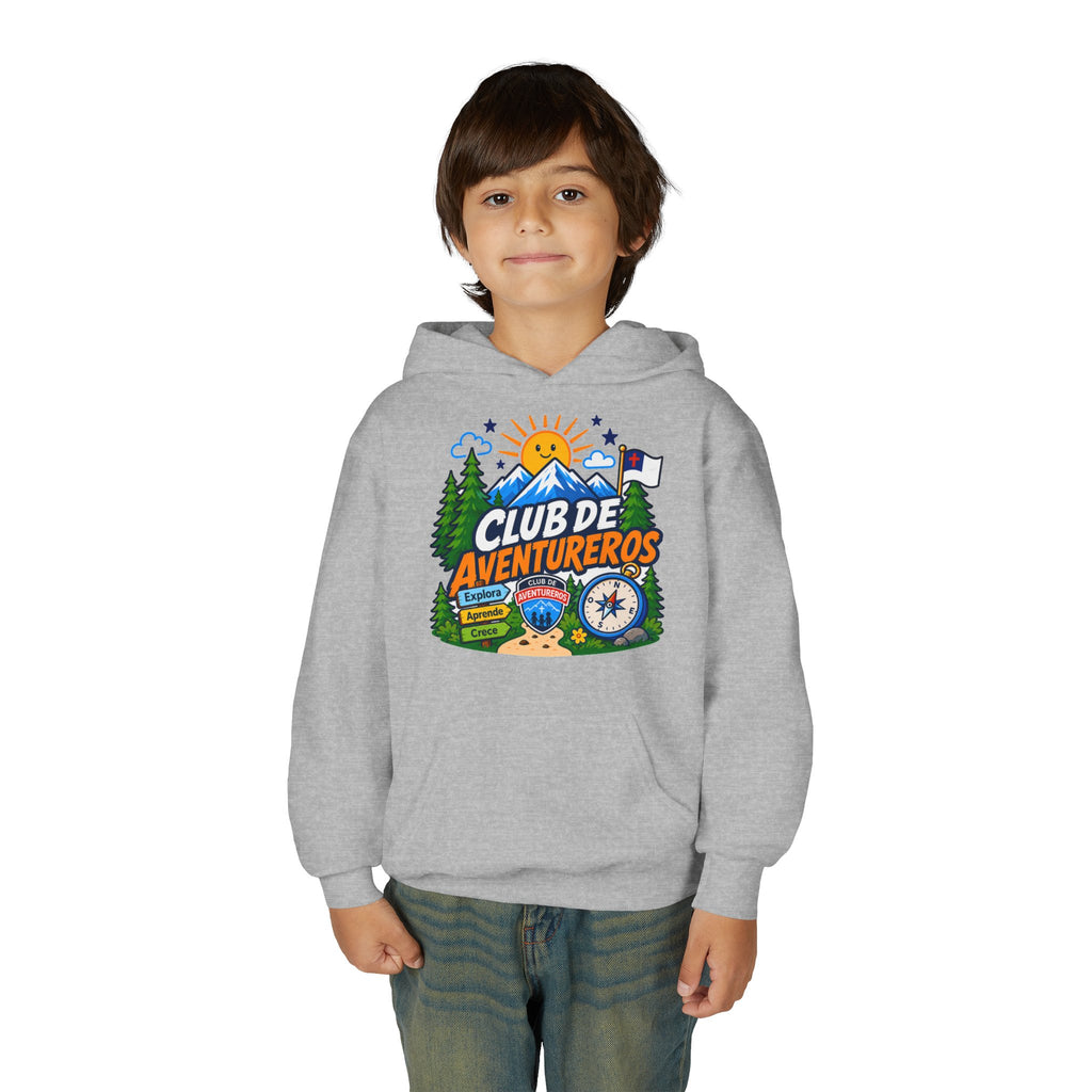 Club de Adventureros | Sudadera con capucha y estampado para Niños | Cámping