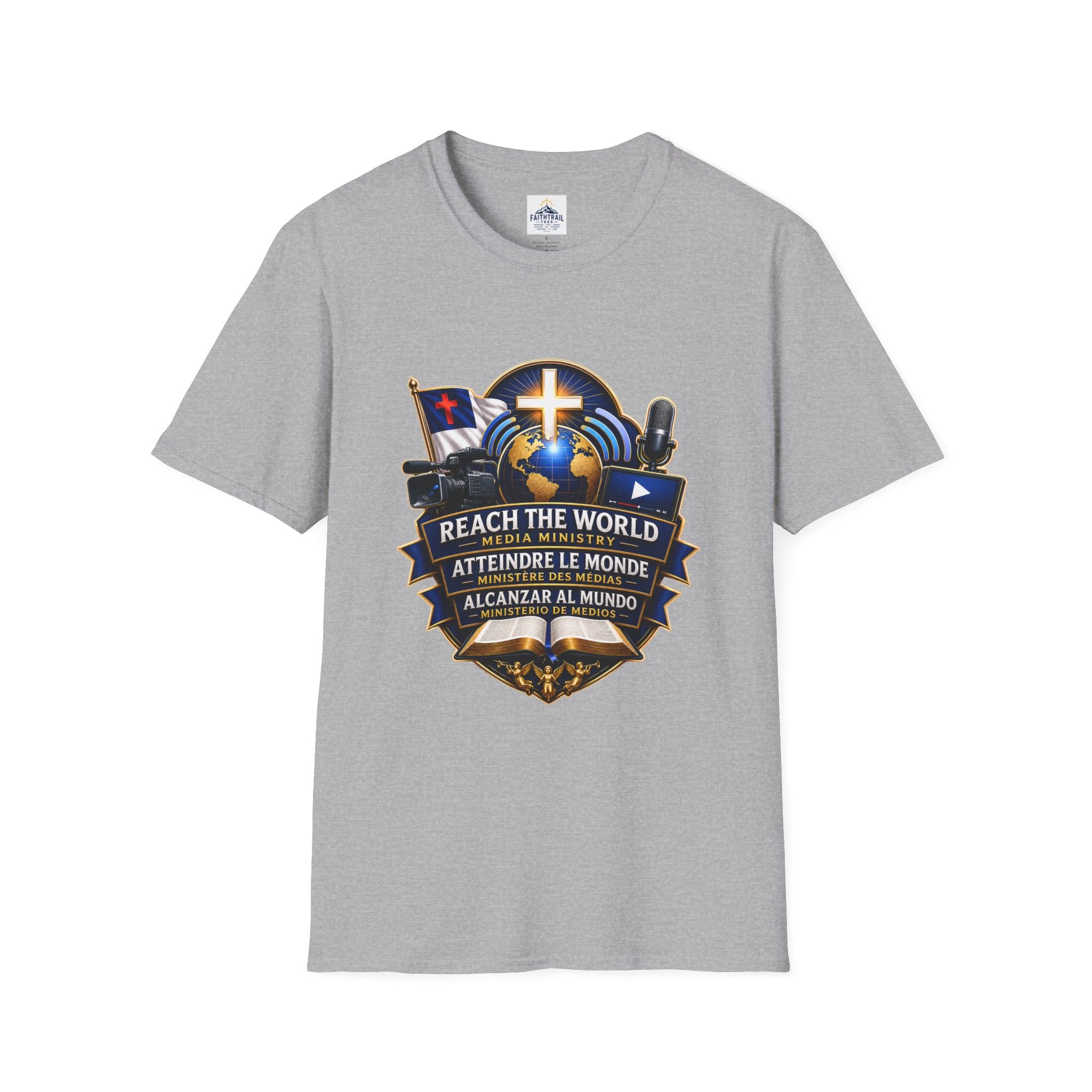 Reach The World Media Ministry T-Shirt — Christian Mission & Evangelism Tee