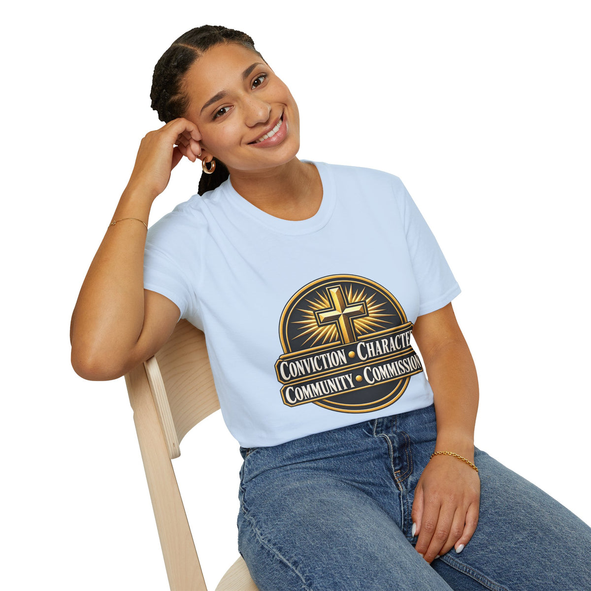 Conviction • Character Christian T-Shirt — Cross Faith Ministry Tee
