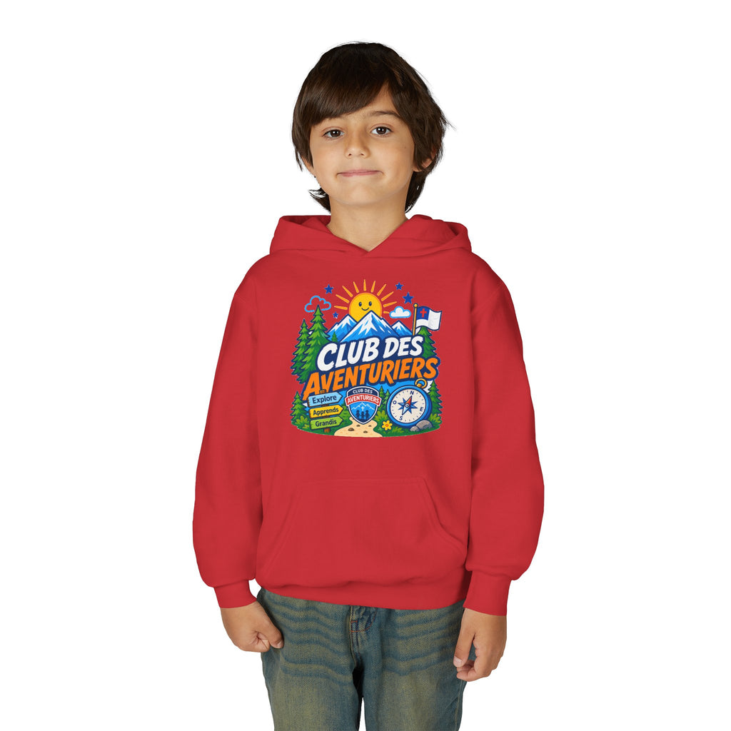 Club des Aventuriers Sweatshirt à Capuche (Enfants) | Design de Camping