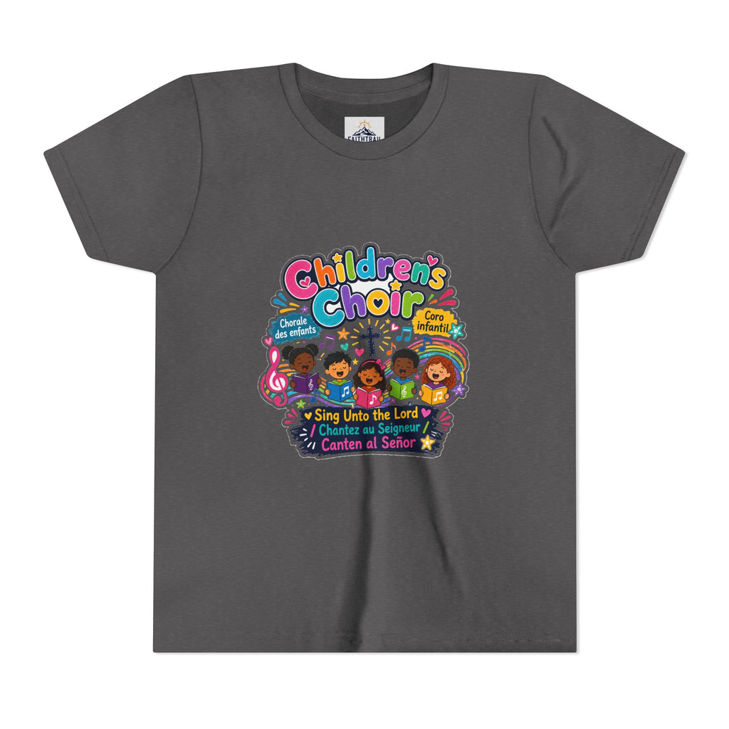 Children's Choir Youth Tee — Colorful 'Children's Choir' Gospel Music Shirt for Kids