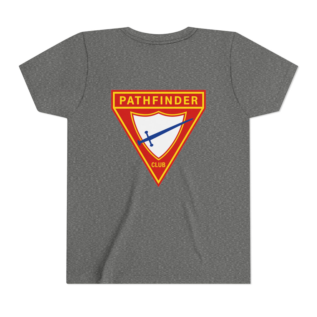 Pathfinder Club Youth Tee — Pathfinder Shield Emblem Short Sleeve Shirt