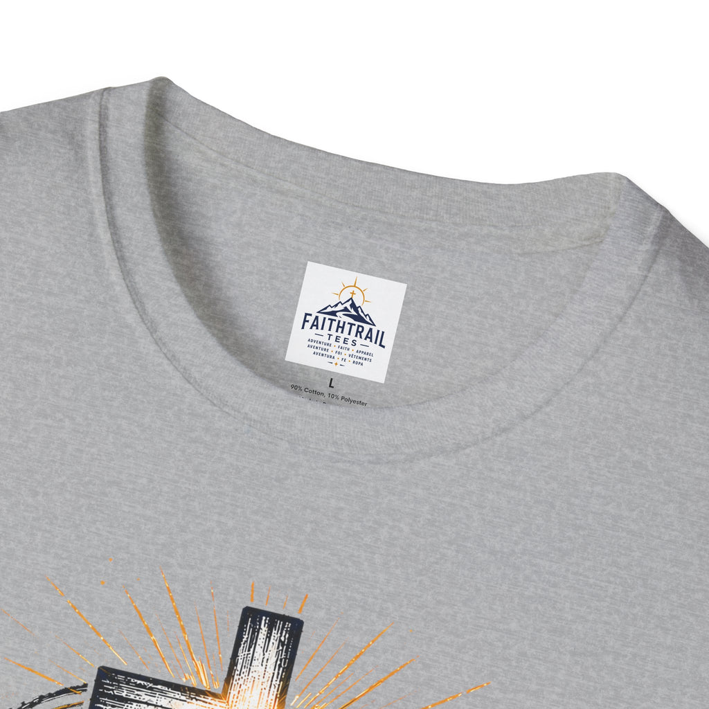 John 3:16 Christian Adult Unisex T-Shirt — Cross & Heart World Faith Tee