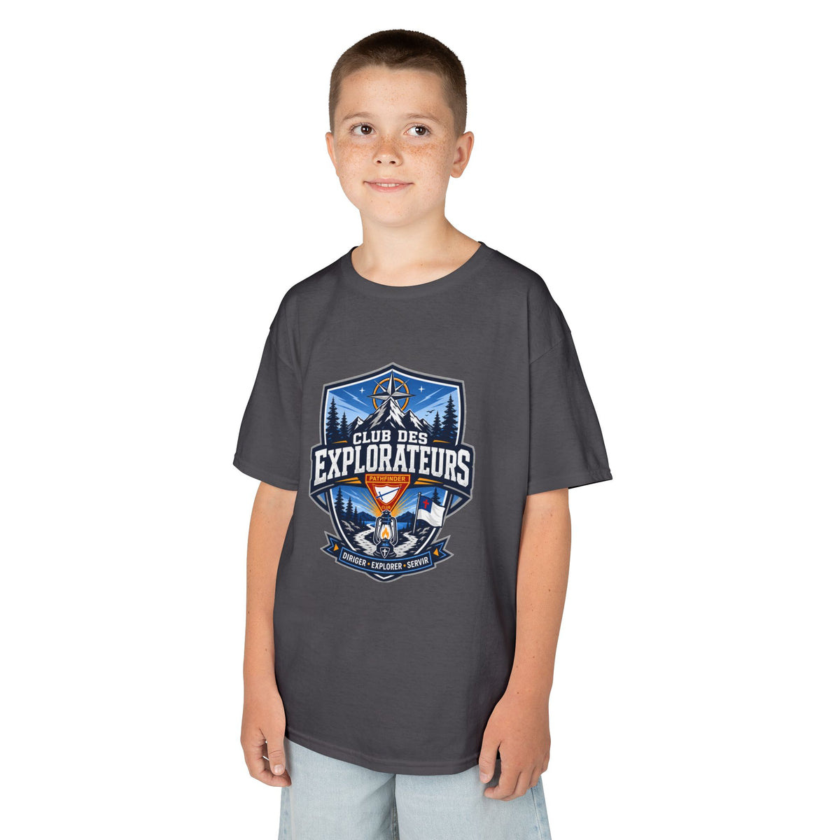 T-shirt unisexe pour enfants Club des Explorateurs | Lanterne