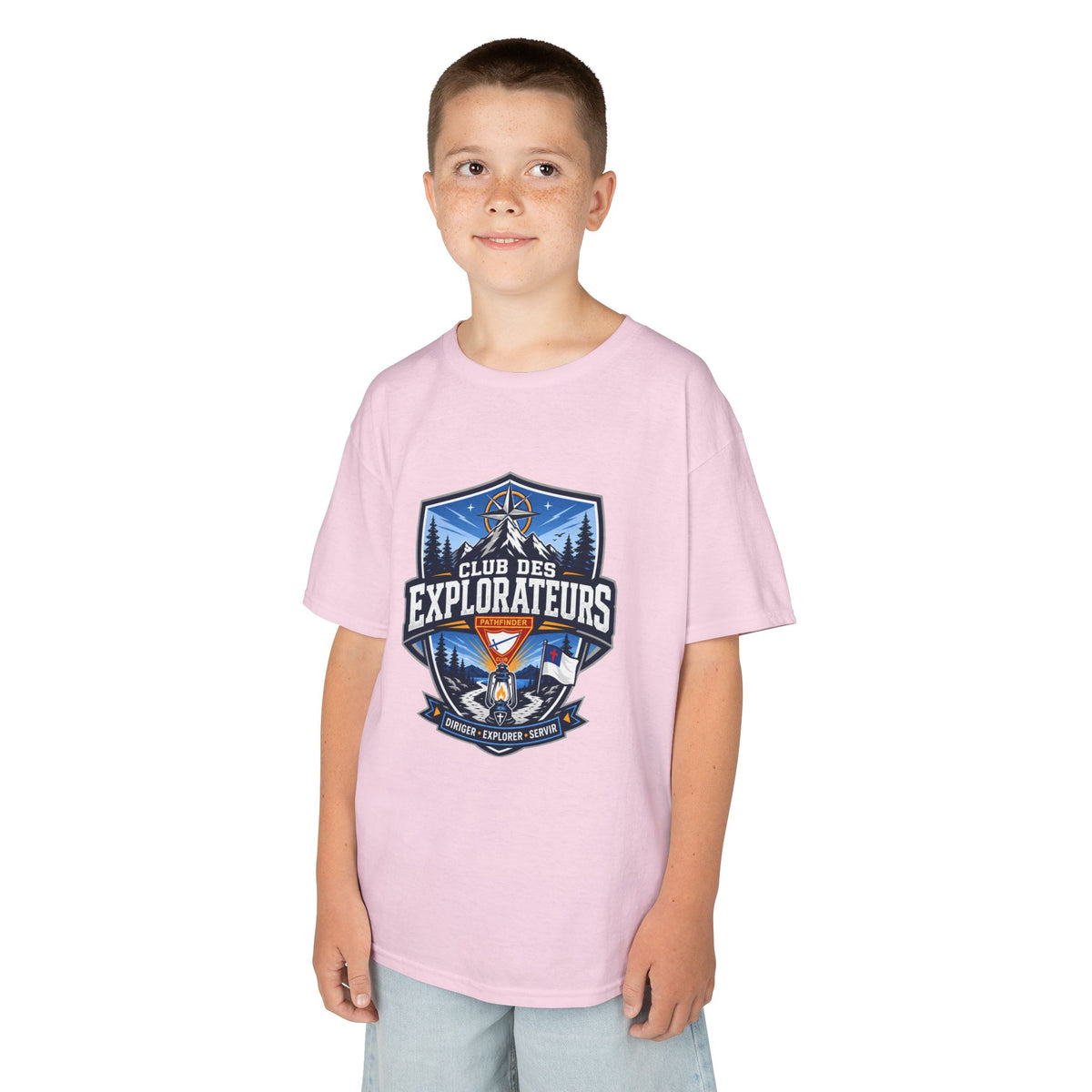 T-shirt unisexe pour enfants Club des Explorateurs | Lanterne