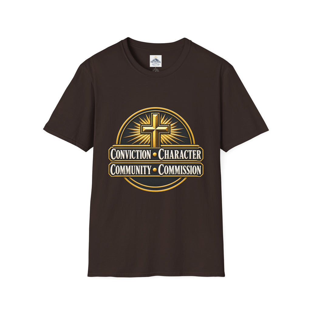 Conviction • Character Christian T-Shirt — Cross Faith Ministry Tee