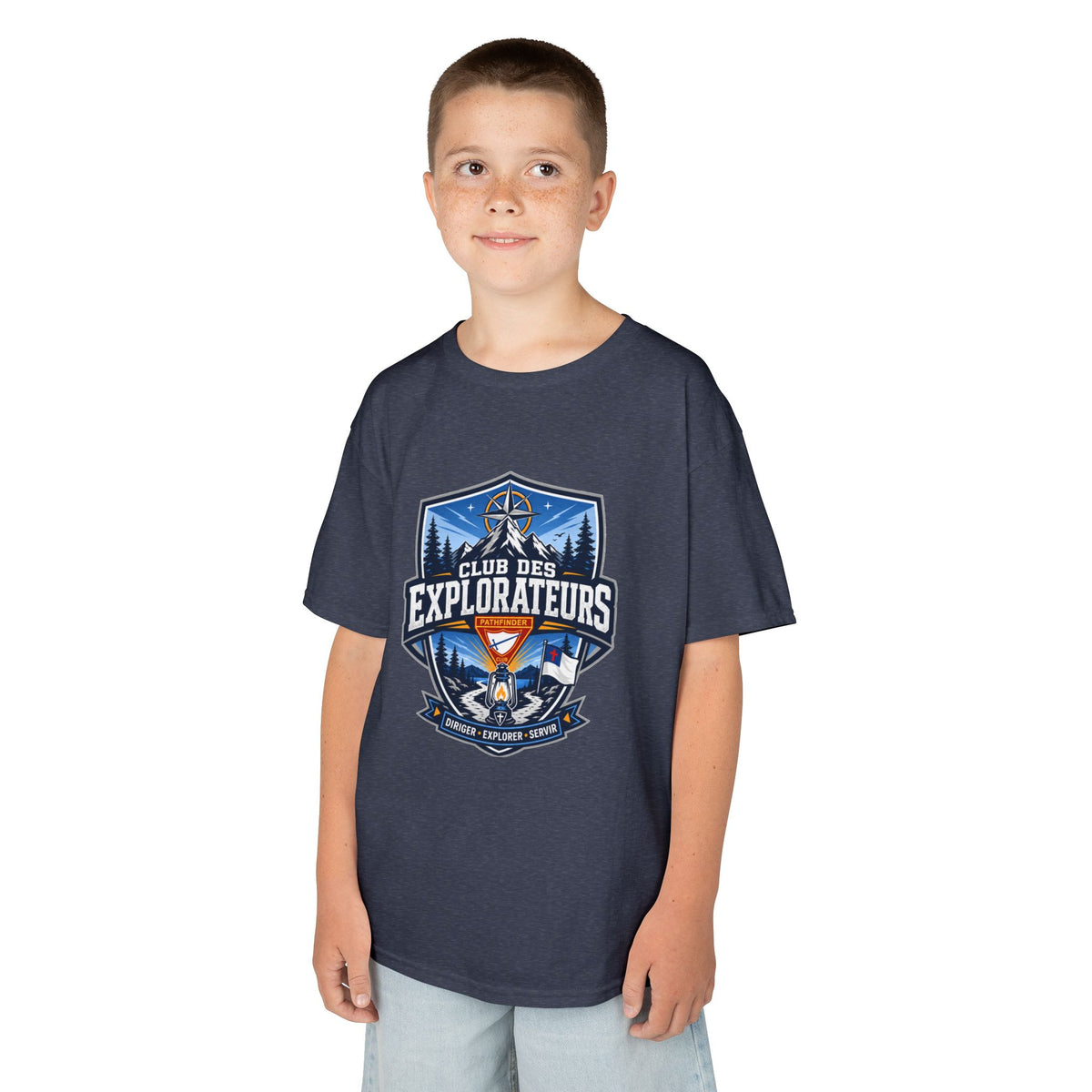 T-shirt unisexe pour enfants Club des Explorateurs | Lanterne