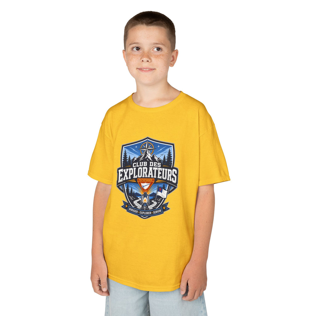 T-shirt unisexe pour enfants Club des Explorateurs | Lanterne