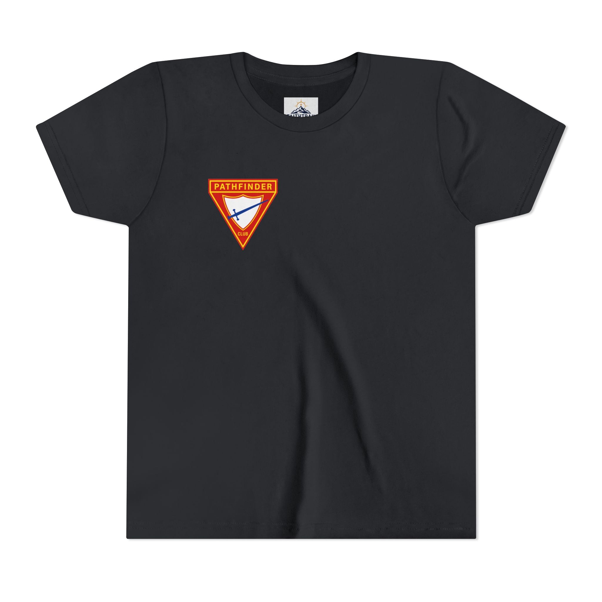 Pathfinder Club Youth Tee — Pathfinder Shield Emblem Short Sleeve Shirt