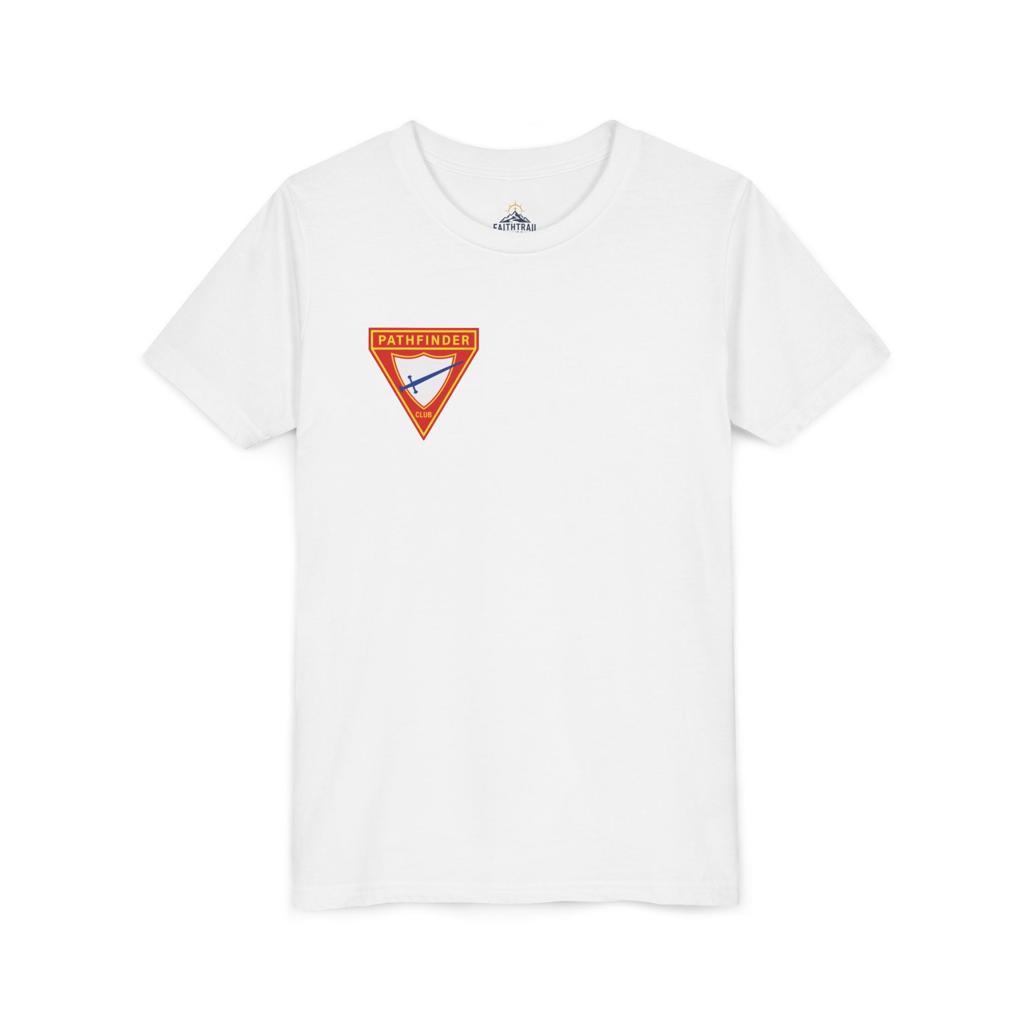 Pathfinder Club Youth Tee — Pathfinder Shield Emblem Short Sleeve Shirt