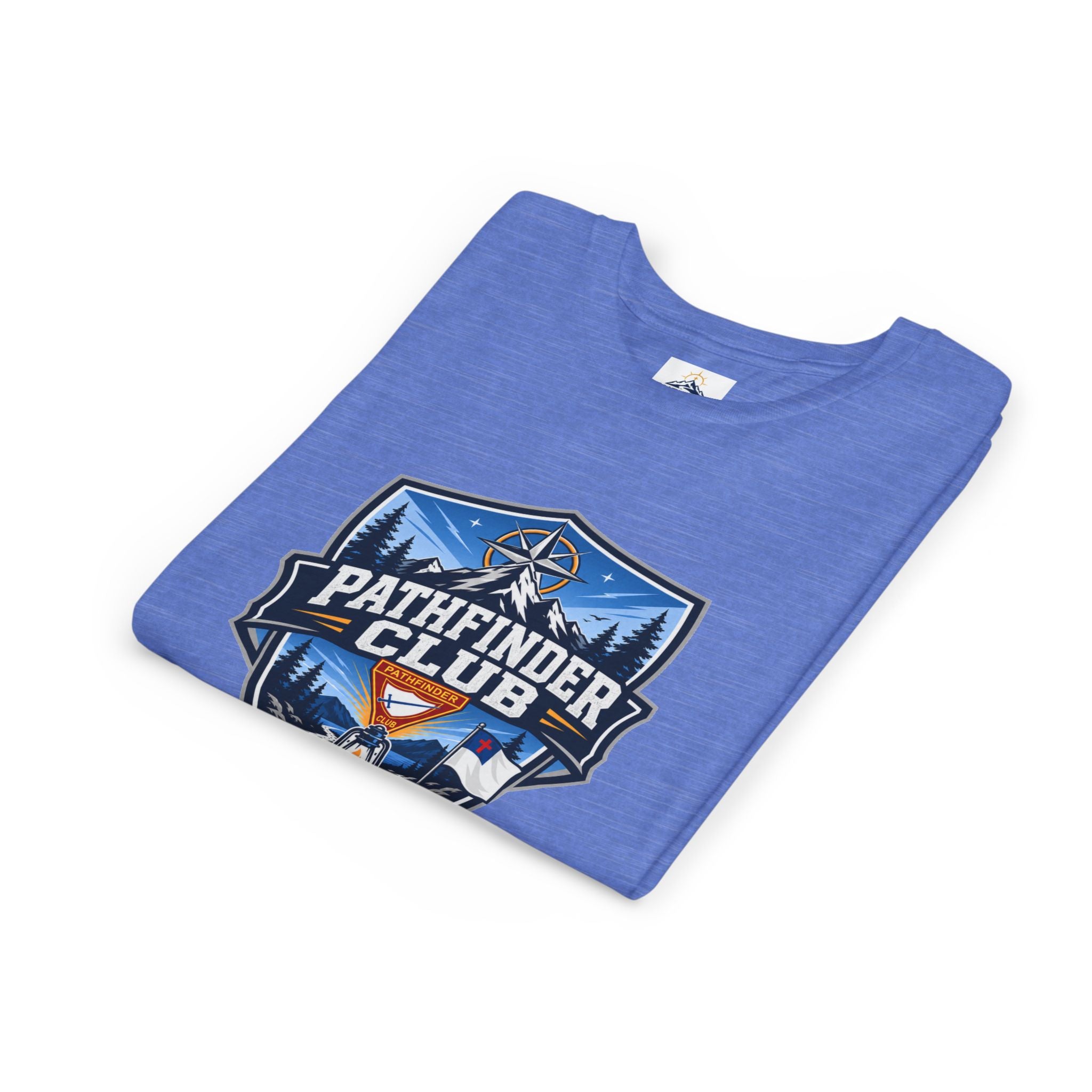 Conquistadores Camiseta para jóvenes | Camping Compass, Fogata, Pinos