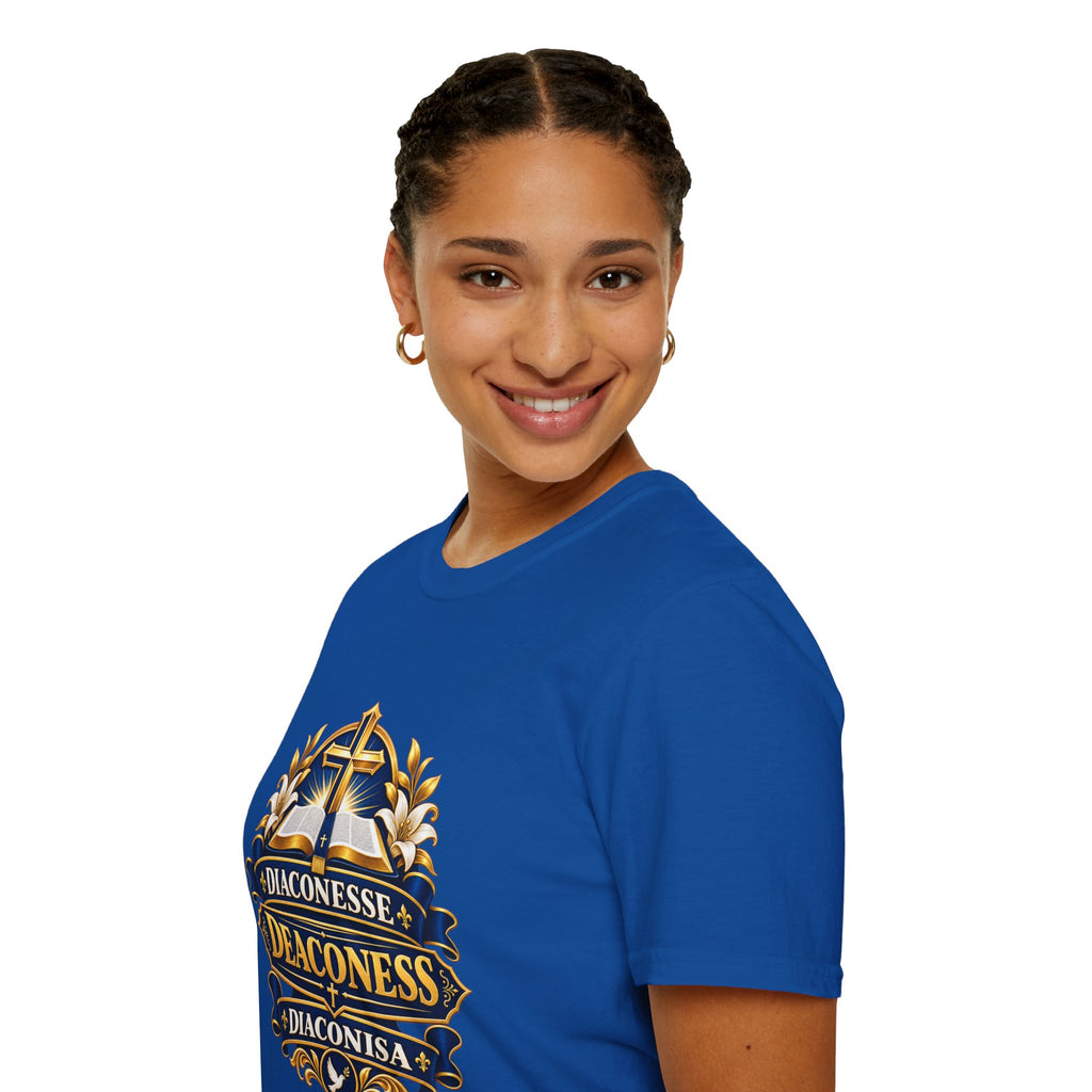 Deaconess Emblem T-Shirt — Faith-Based Christian Church Shirt