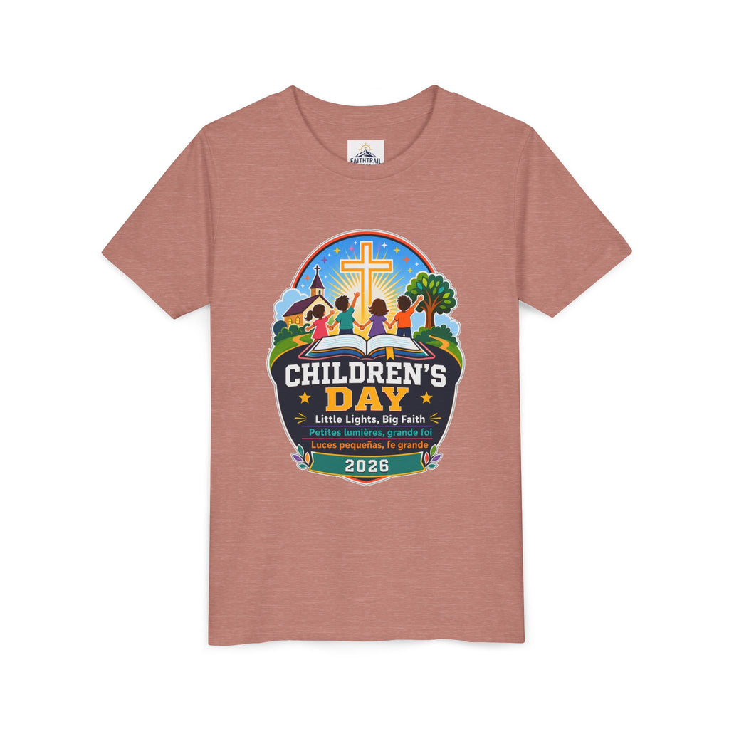 Children's Day Youth Tee – 'Little Lights, Big Faith' 2026 Church Kids T‑Shirt