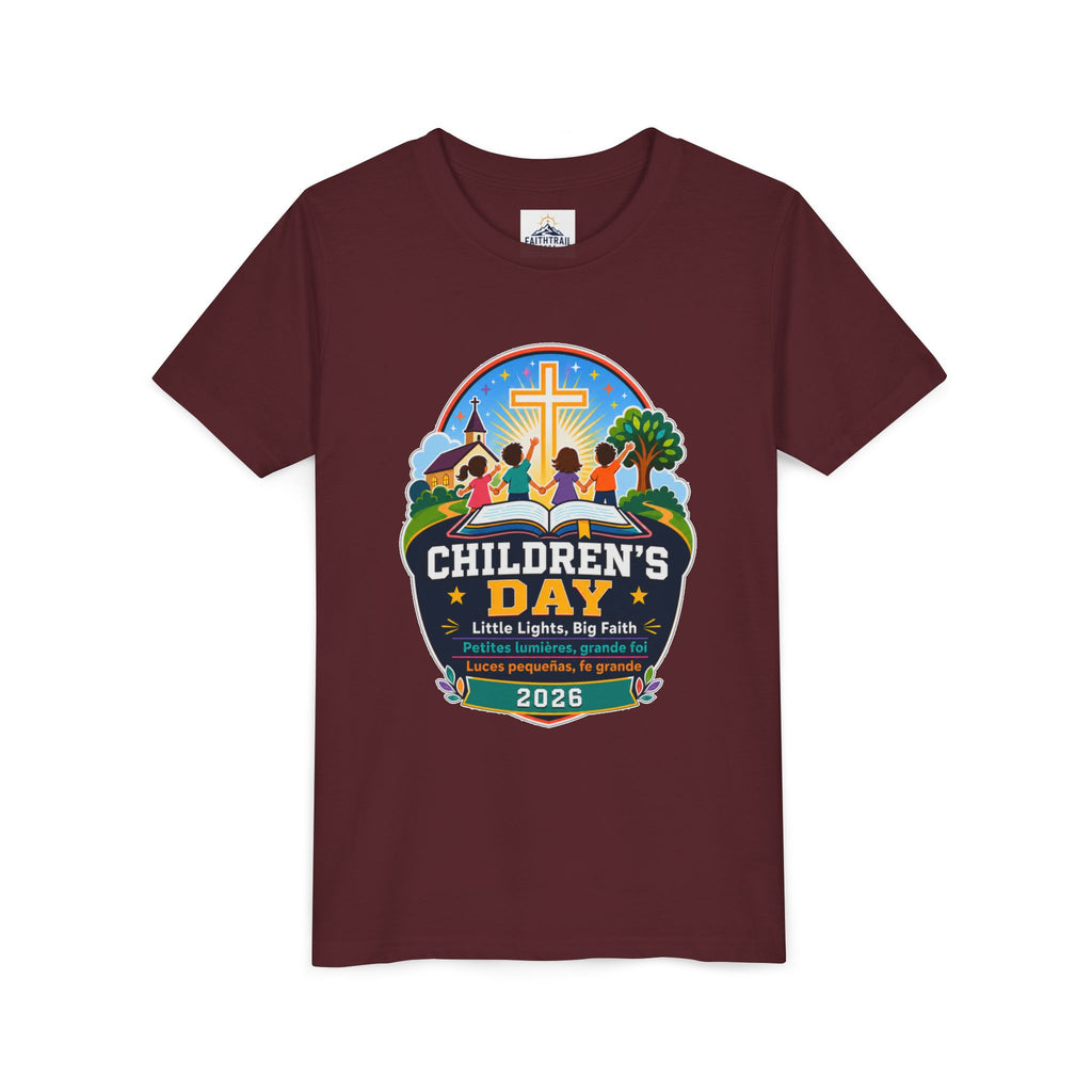 Children's Day Youth Tee – 'Little Lights, Big Faith' 2026 Church Kids T‑Shirt