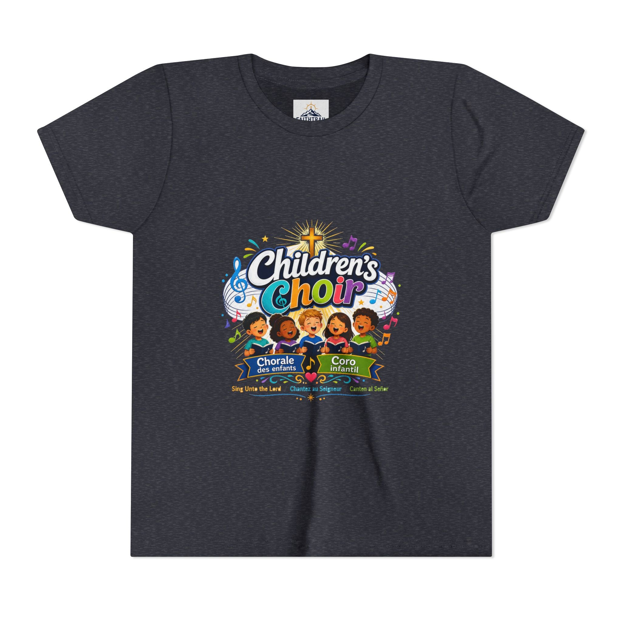 Children's Choir Youth Tee - Colorful Church Choir Graphic