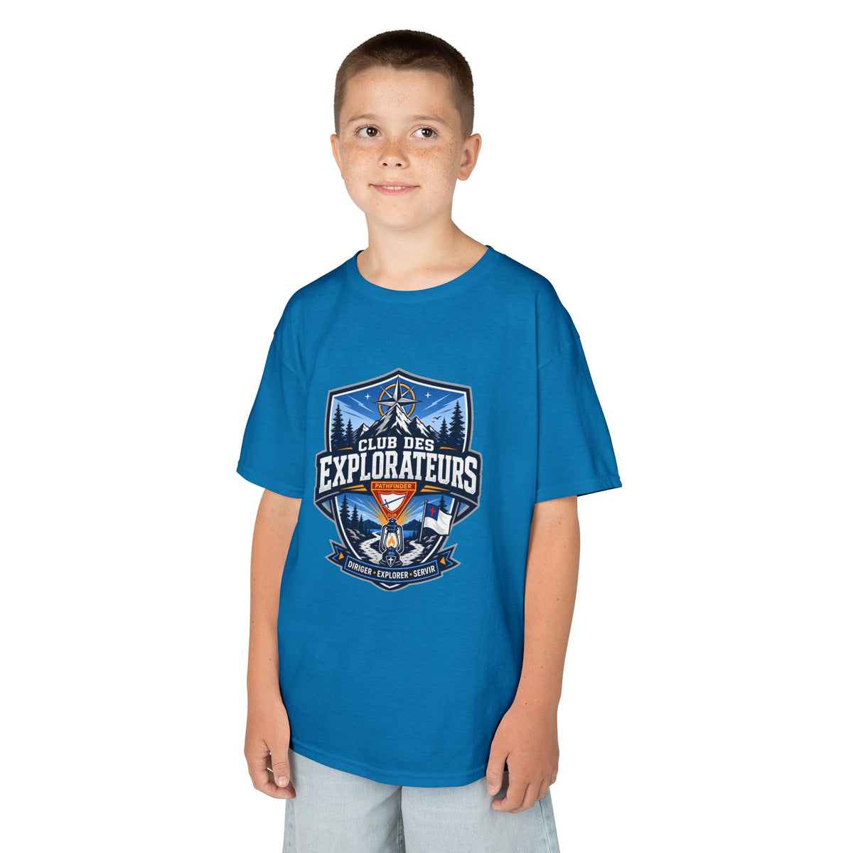 T-shirt unisexe pour enfants Club des Explorateurs | Lanterne