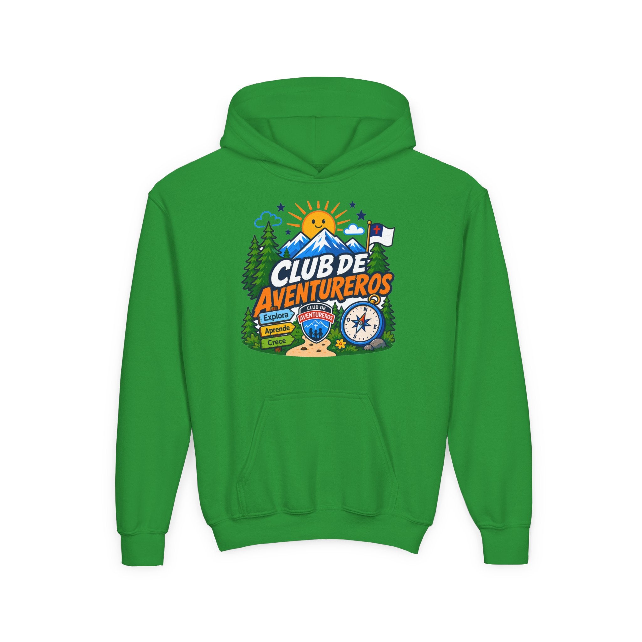 Club de Adventureros | Sudadera con capucha y estampado para Niños | Cámping