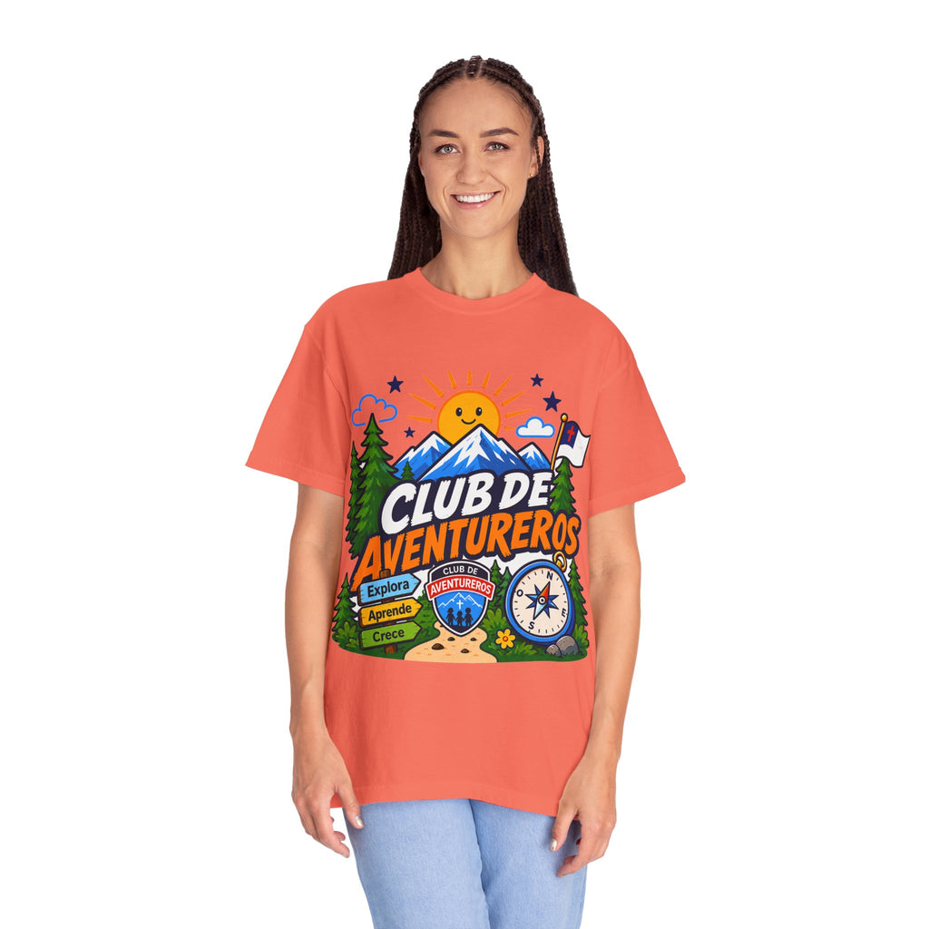 Club de Aventureros Camiseta (Adultos) | Camping, Brújula y Sol