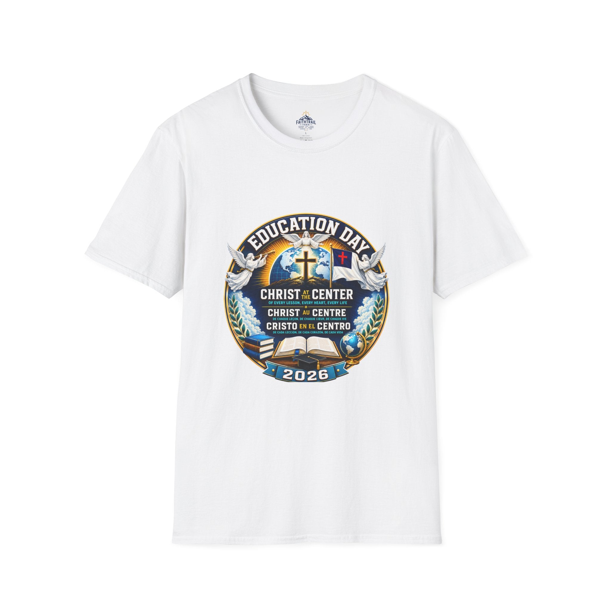 Education Day T-Shirt — "Christ at Center" Church Event Tee (2026)