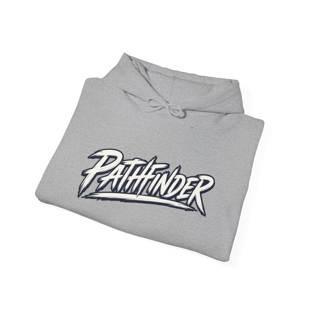 Pathfinder Graphic Hoodie — Retro Script Logo Pullover