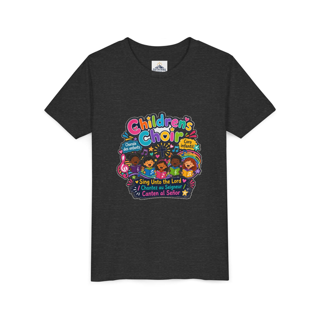 Children's Choir Youth Tee — Colorful 'Children's Choir' Gospel Music Shirt for Kids