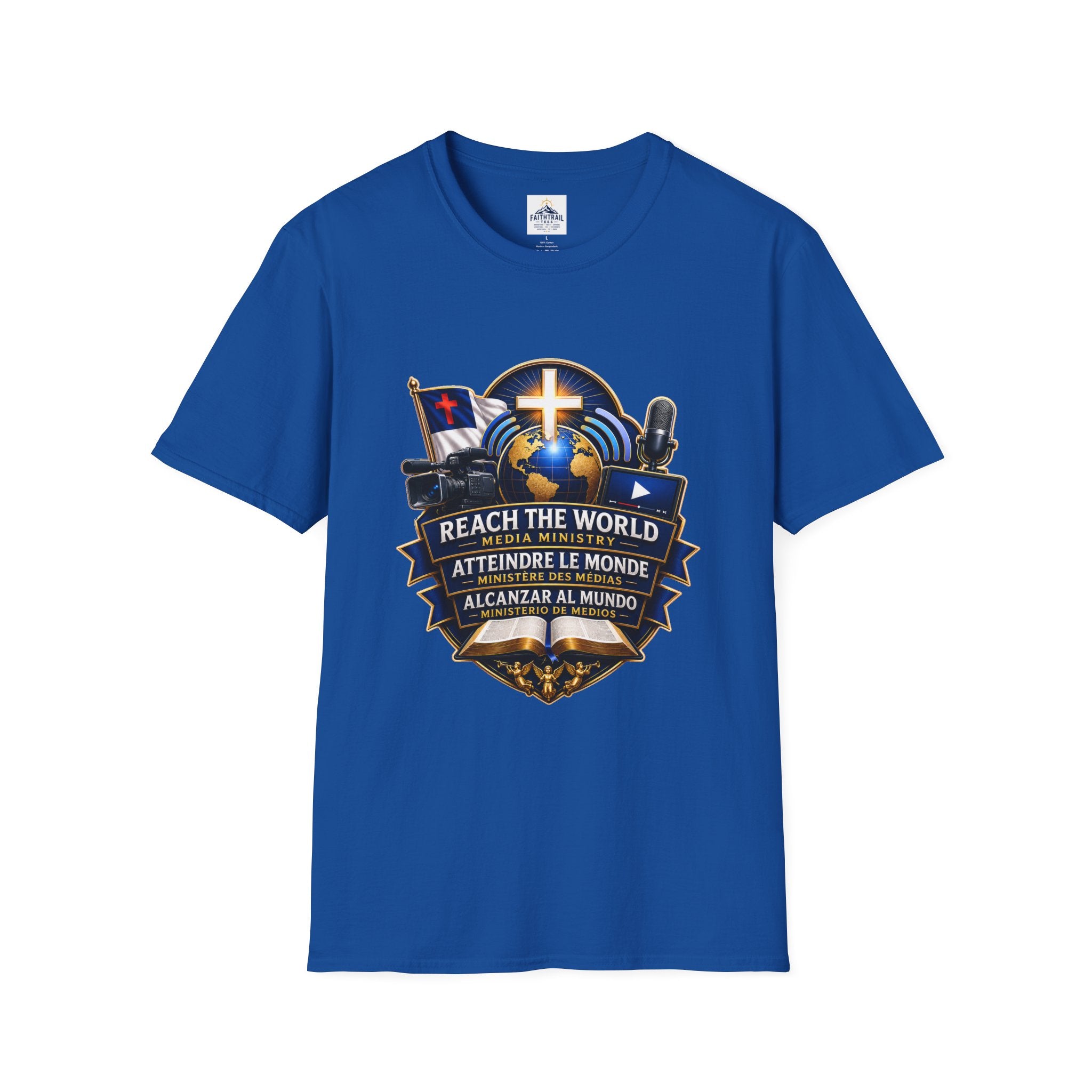 Reach The World Media Ministry T-Shirt — Christian Mission & Evangelism Tee