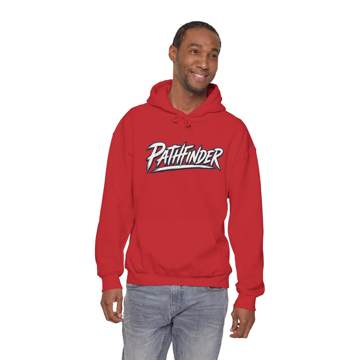 Pathfinder Graphic Hoodie — Retro Script Logo Pullover