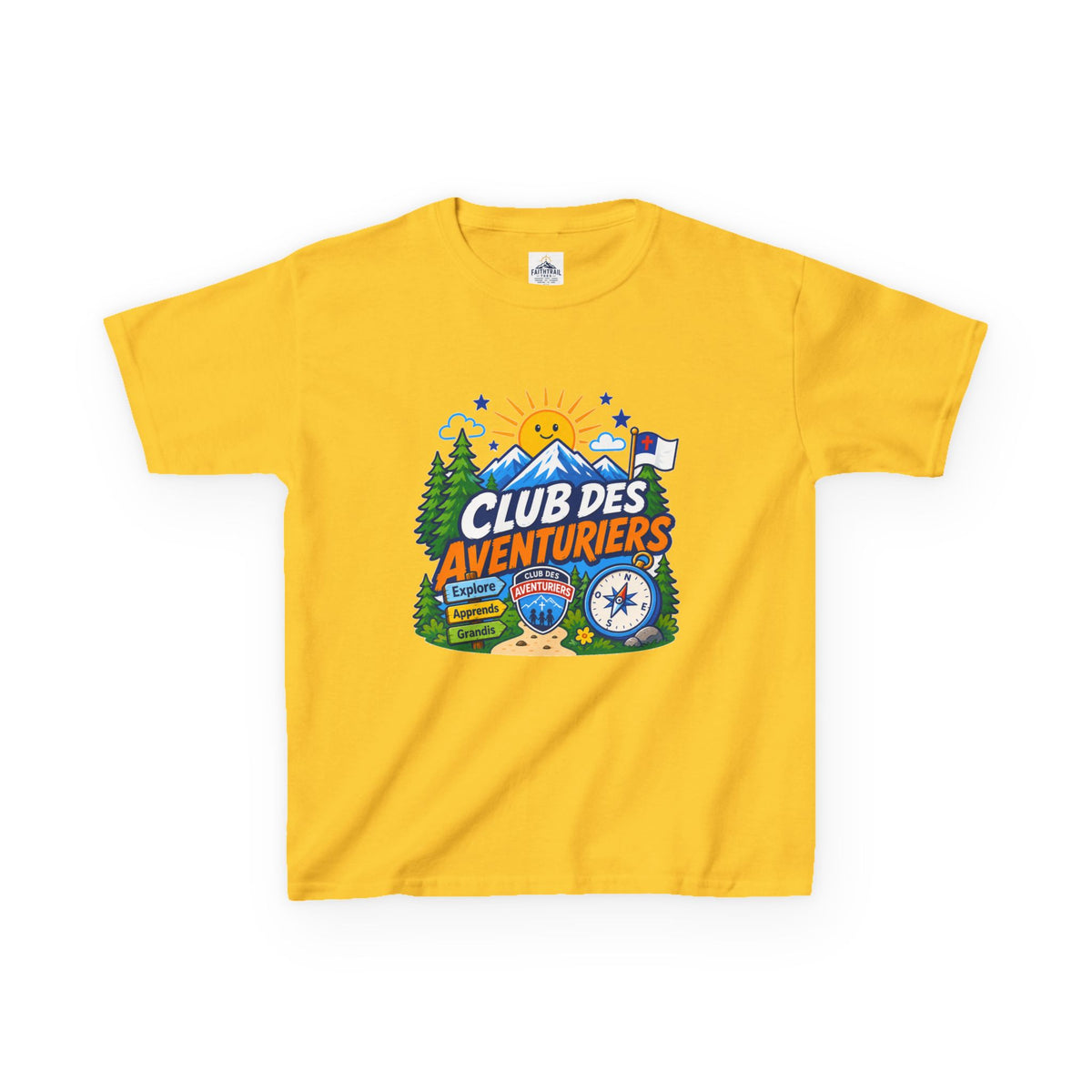 Club de Aventureros Camiseta (Niños) | Camping, Brújula y Sol