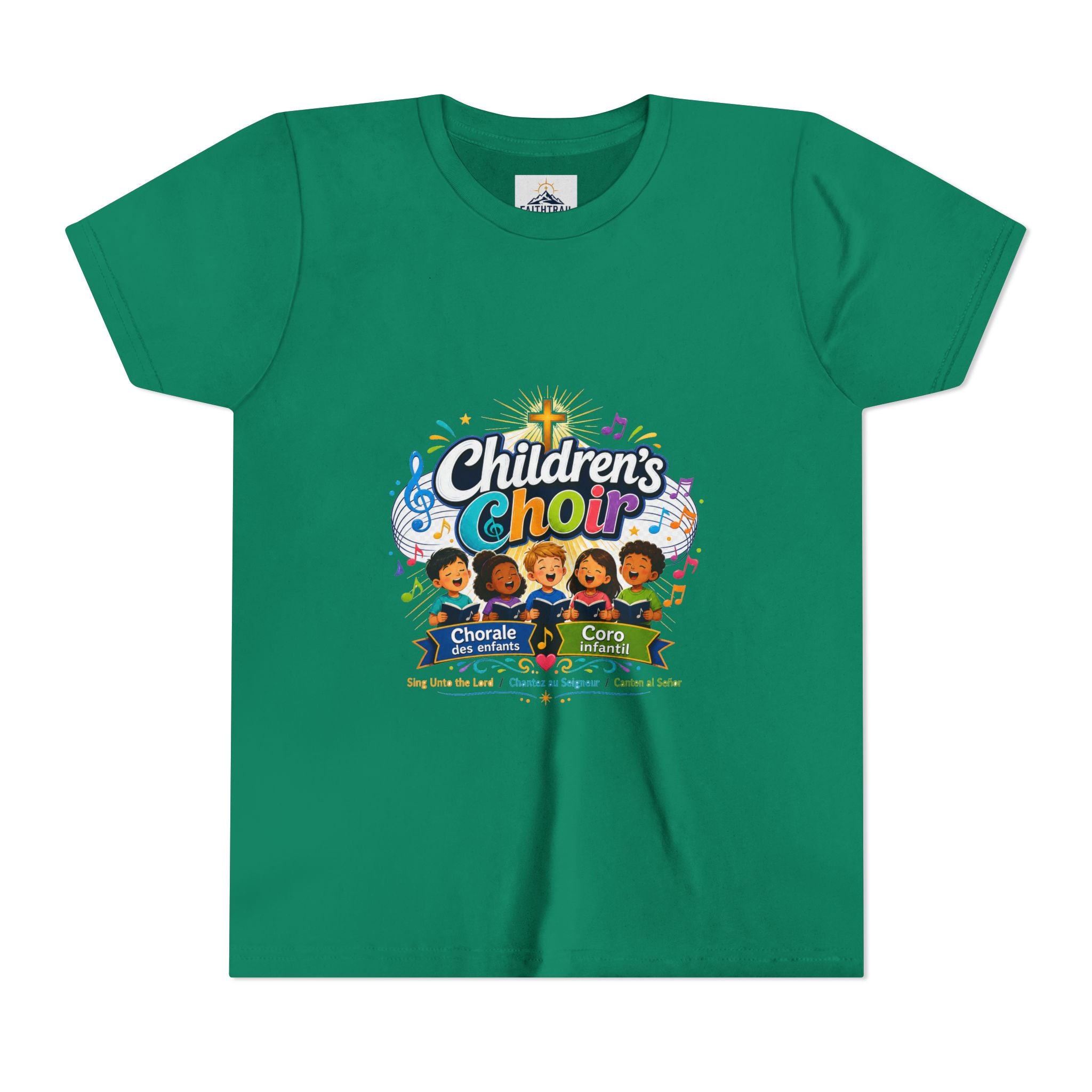 Children's Choir Youth Tee - Colorful Church Choir Graphic