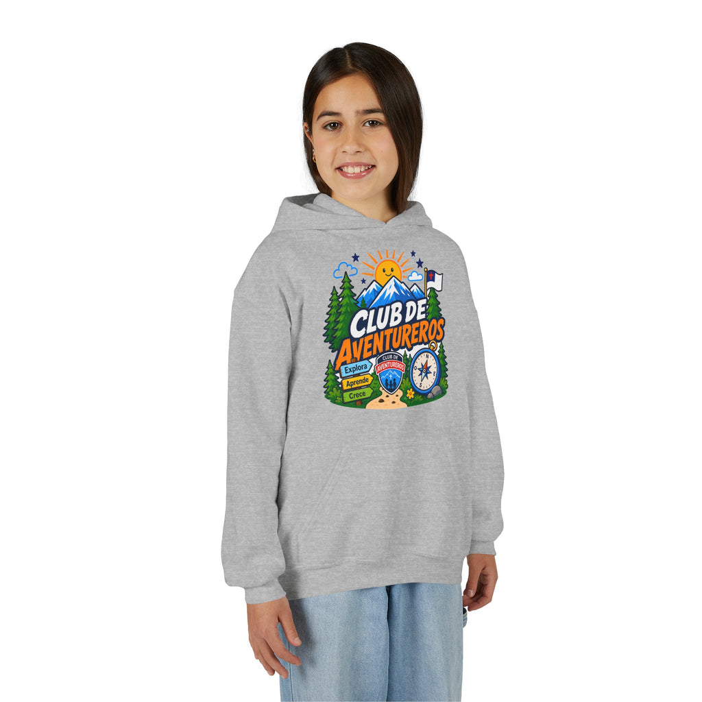 Club de Adventureros | Sudadera con capucha y estampado para Niños | Cámping