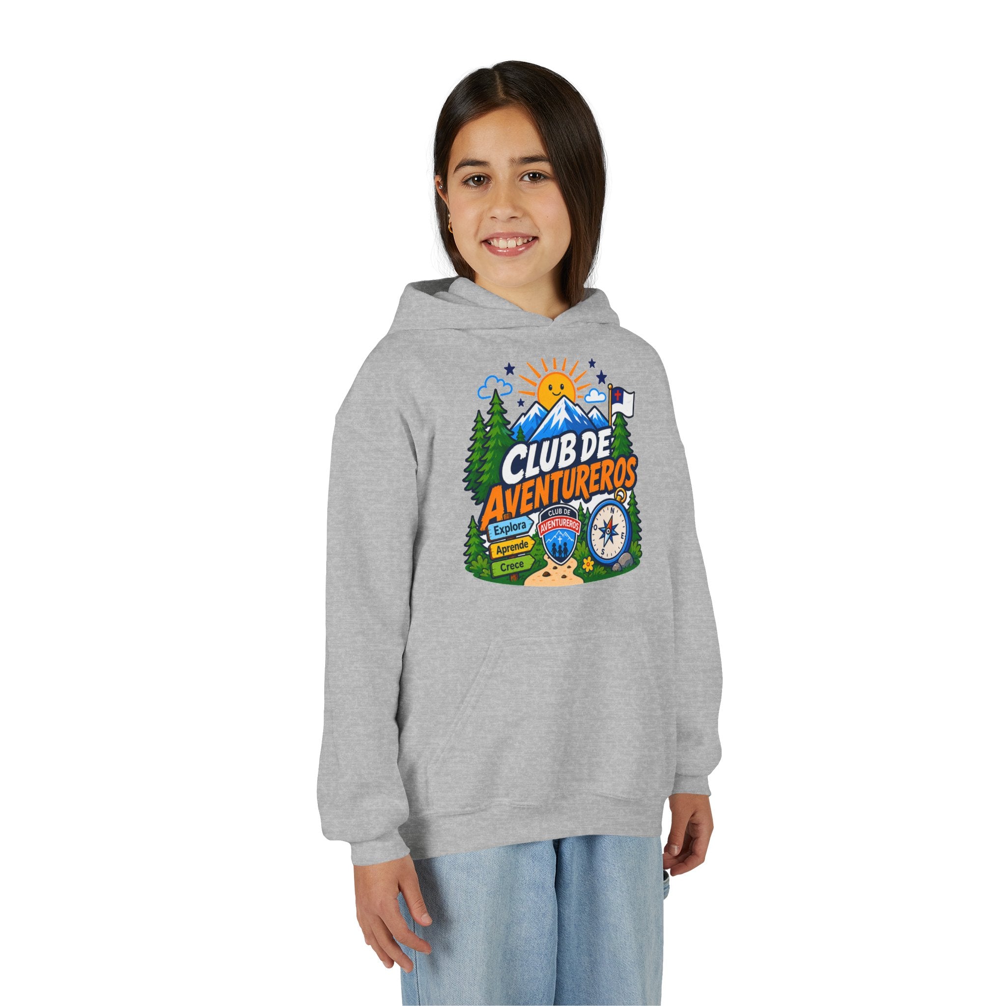 Club de Adventureros | Sudadera con capucha y estampado para Niños | Cámping
