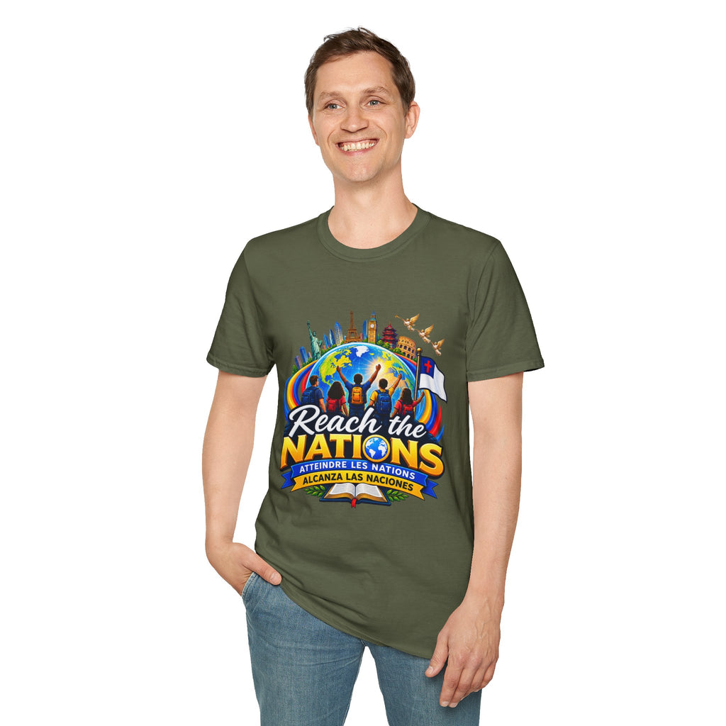 Reach the Nations T-Shirt — Global Missions Christian Outreach Tee