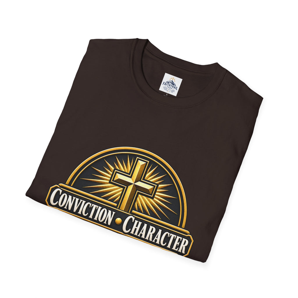 Conviction • Character Christian T-Shirt — Cross Faith Ministry Tee