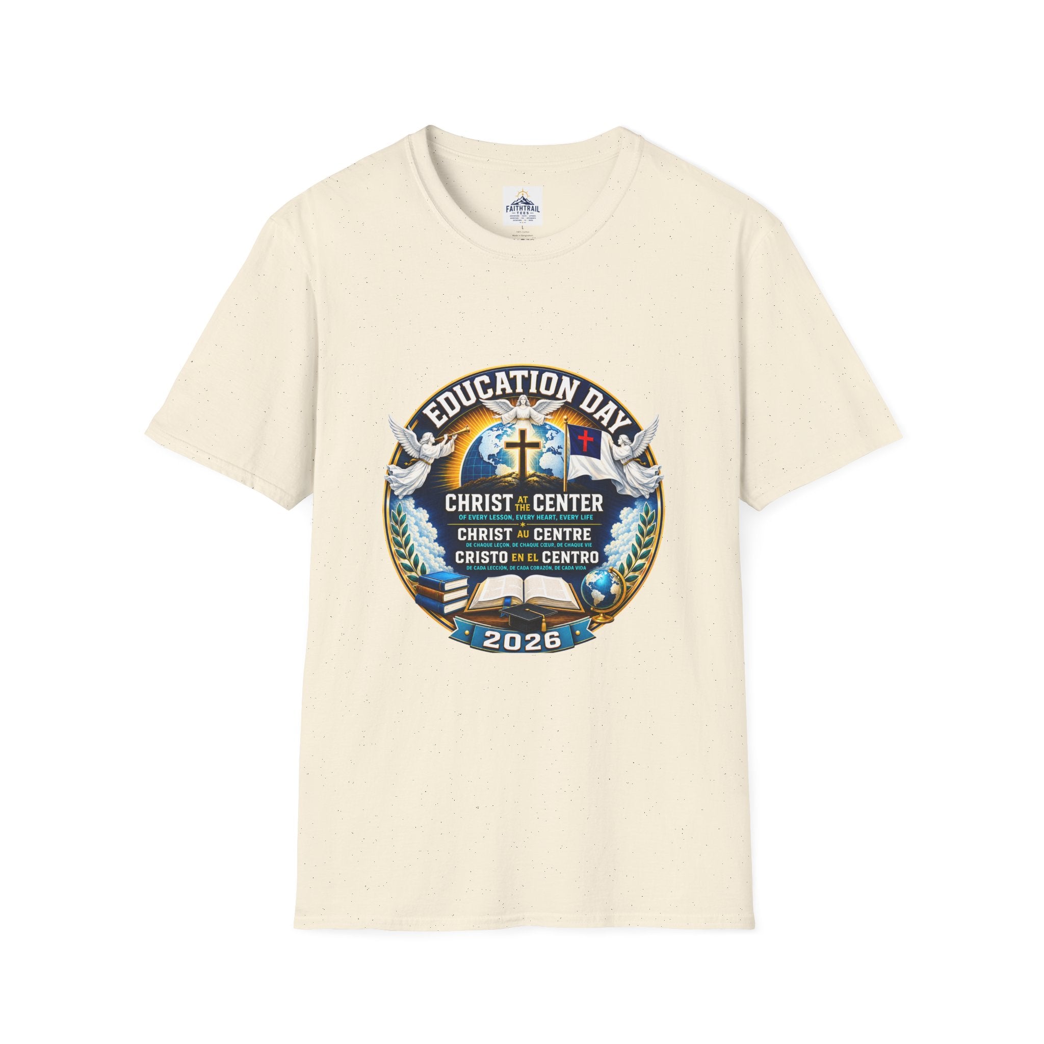 Education Day T-Shirt — "Christ at Center" Church Event Tee (2026)