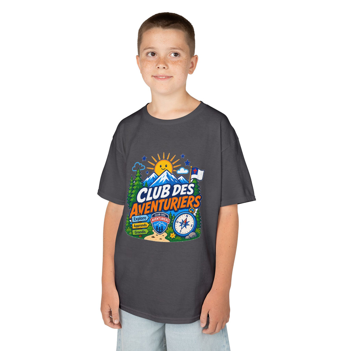 Club des Aventuriers T-Shirt (Enfants) | Camping Boussole et Soleil