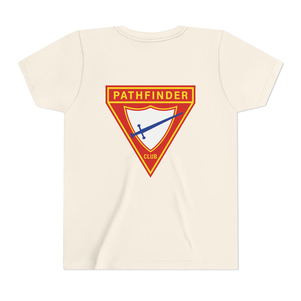Pathfinder Club Youth Tee — Pathfinder Shield Emblem Short Sleeve Shirt