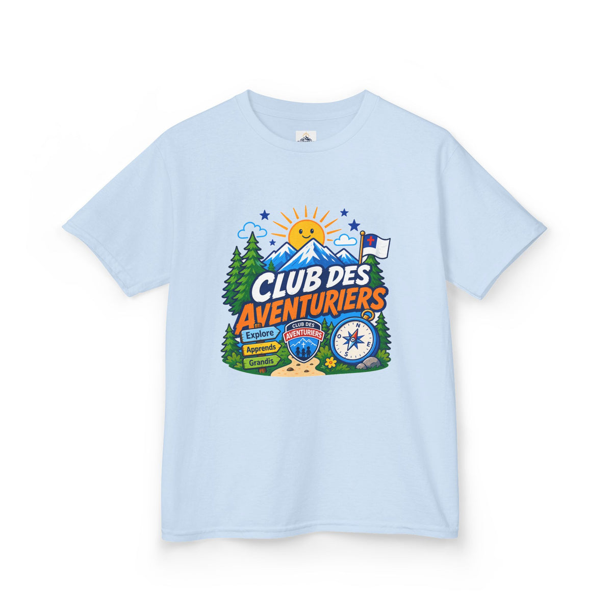 Club de Aventureros Camiseta (Niños) | Camping, Brújula y Sol