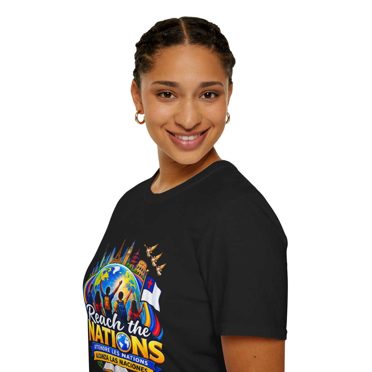 Reach the Nations T-Shirt — Global Missions Christian Outreach Tee