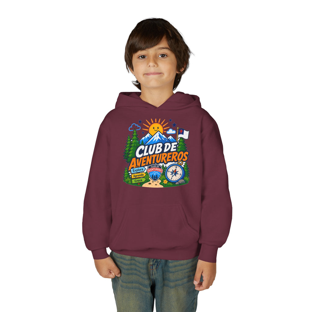 Club de Adventureros | Sudadera con capucha y estampado para Niños | Cámping