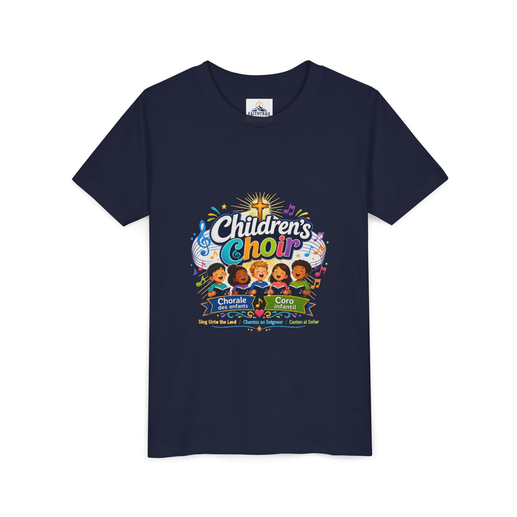 Children's Choir Youth Tee - Colorful Church Choir Graphic