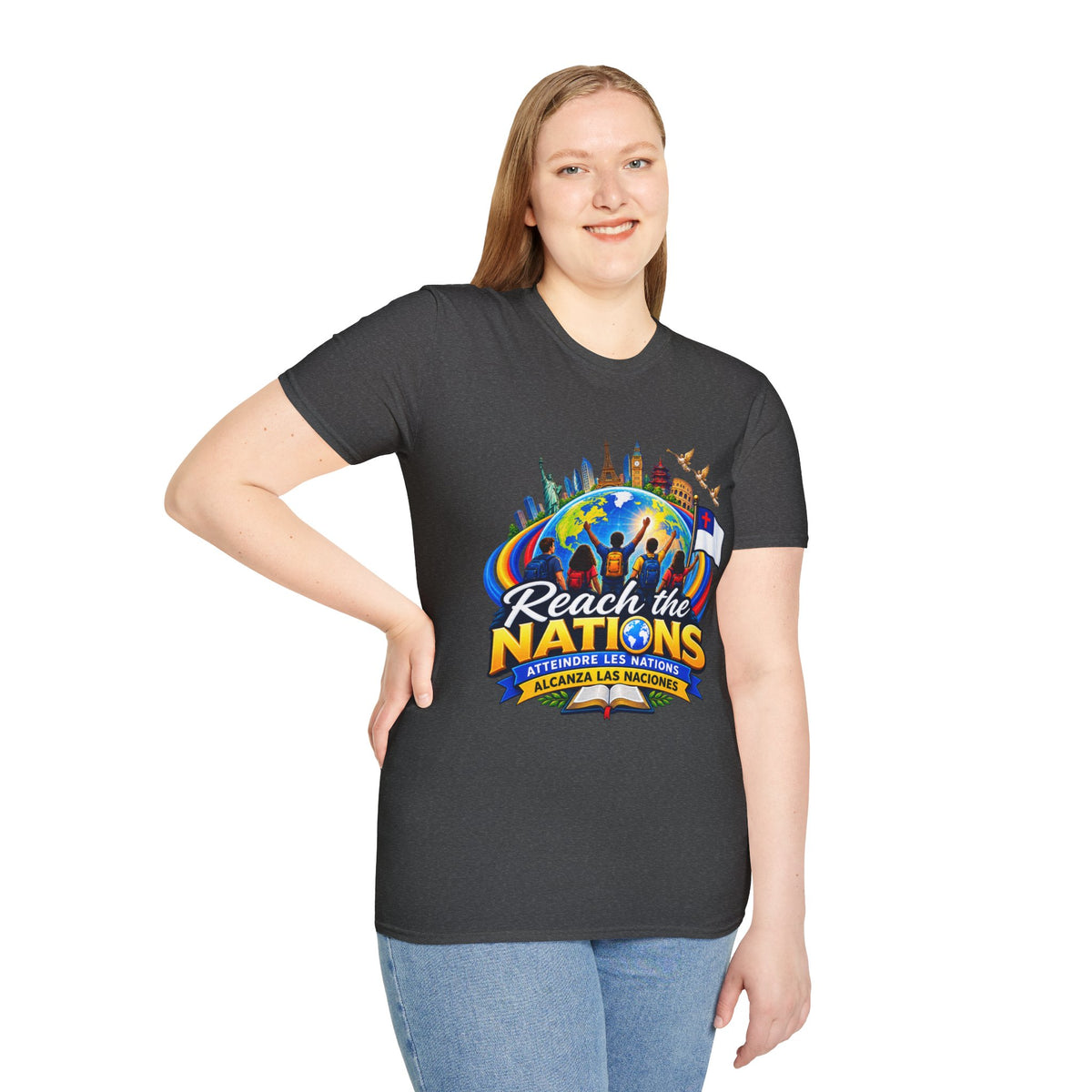 Reach the Nations T-Shirt — Global Missions Christian Outreach Tee
