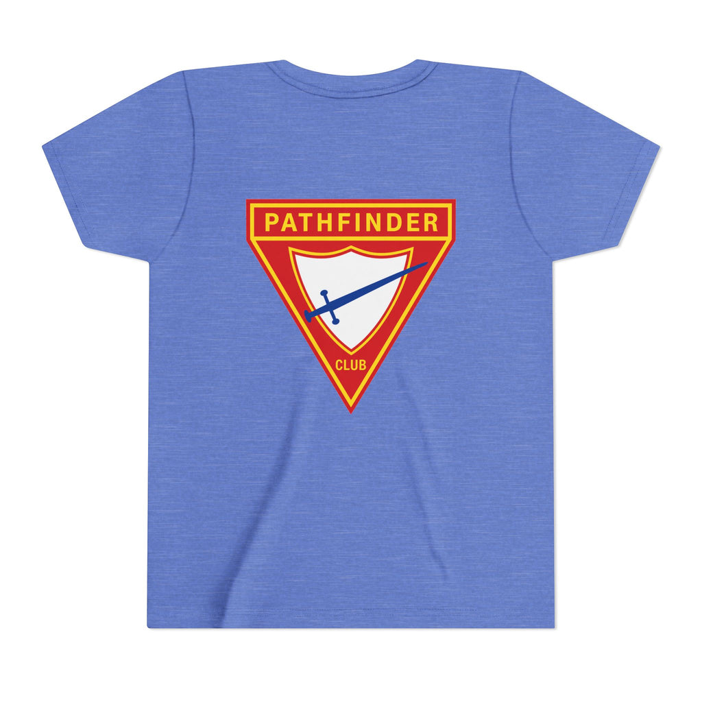 Pathfinder Club Youth Tee — Pathfinder Shield Emblem Short Sleeve Shirt