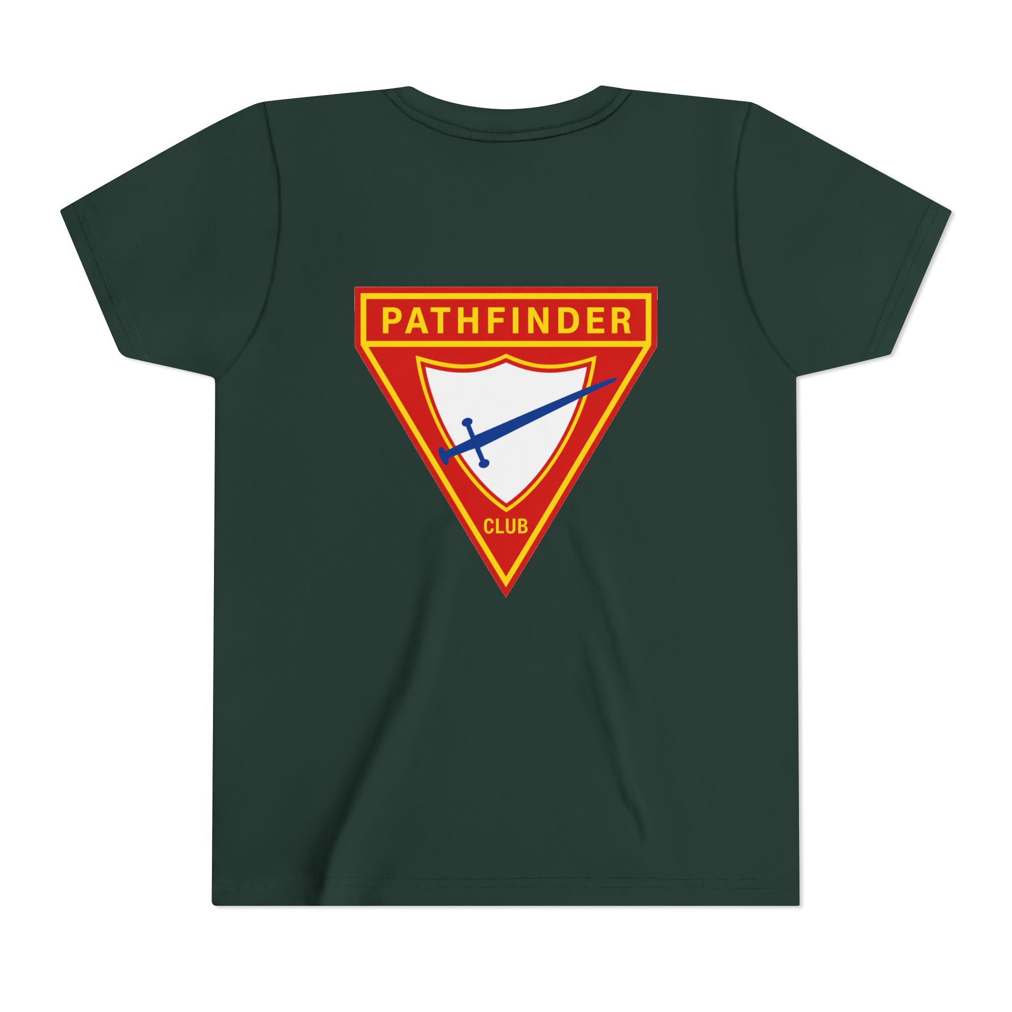 Pathfinder Club Youth Tee — Pathfinder Shield Emblem Short Sleeve Shirt