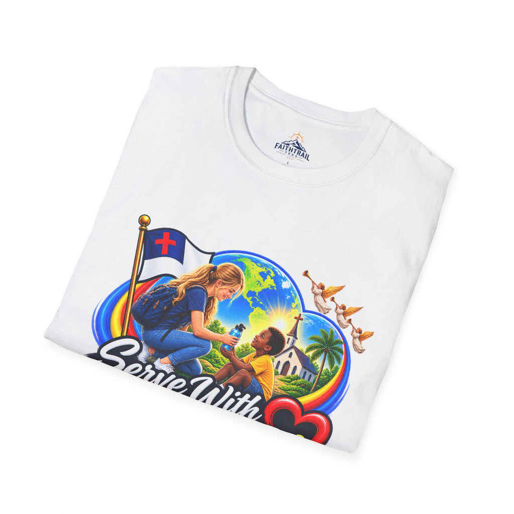 Serve With Compassion T-Shirt — Christian Volunteer Faith Tee