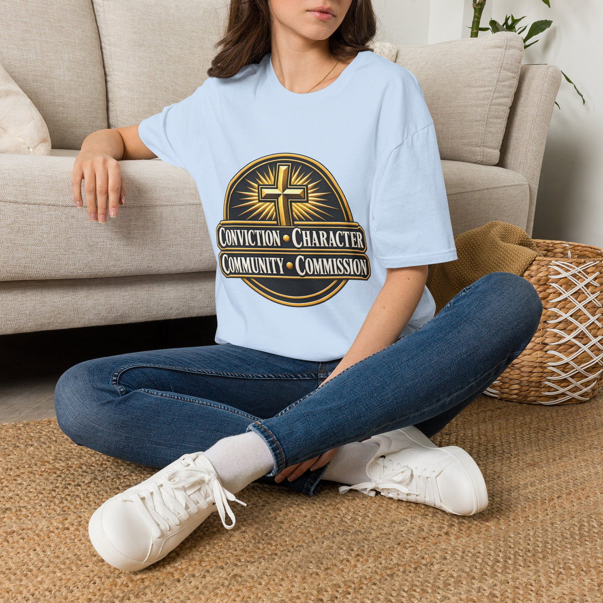 Conviction • Character Christian T-Shirt — Cross Faith Ministry Tee