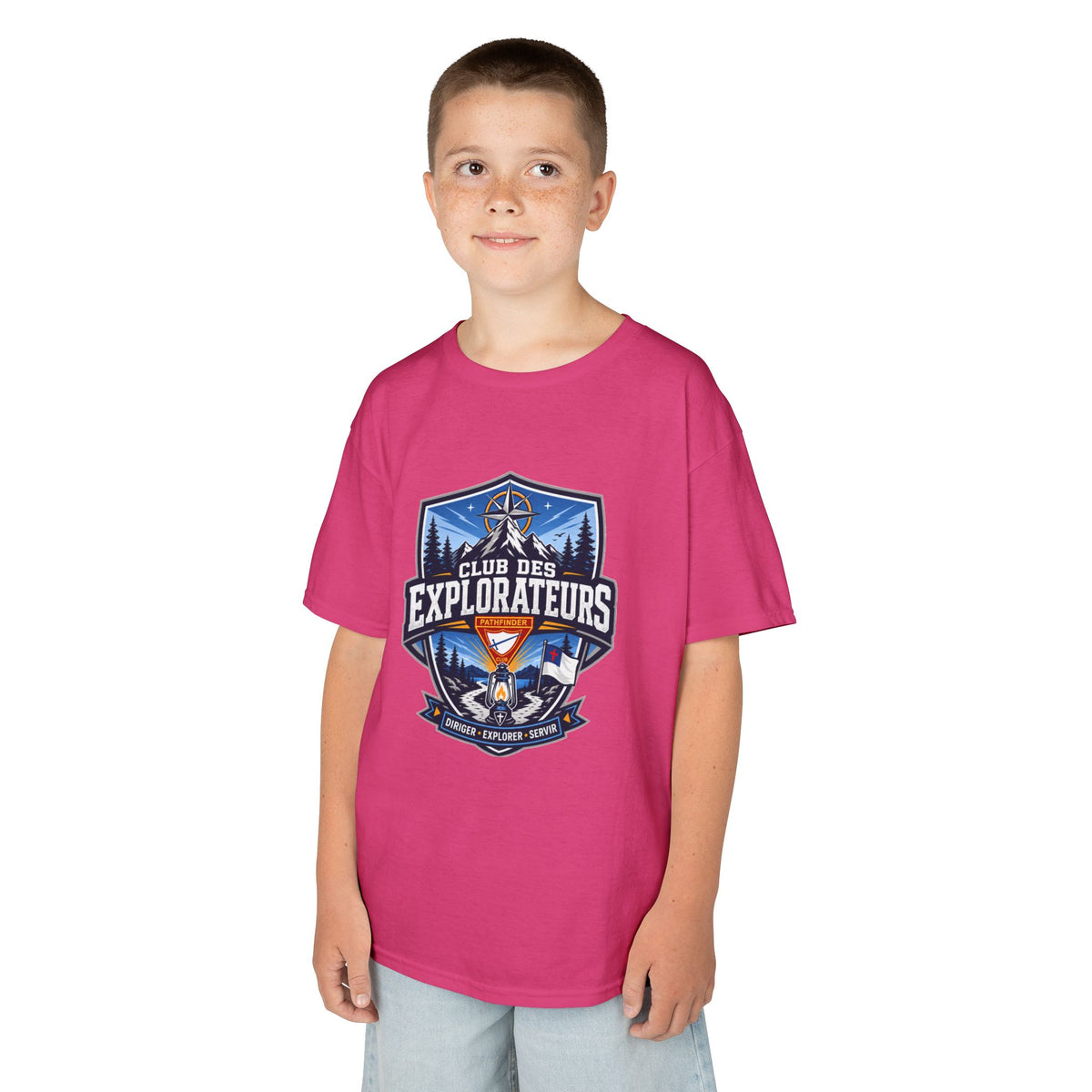 T-shirt unisexe pour enfants Club des Explorateurs | Lanterne